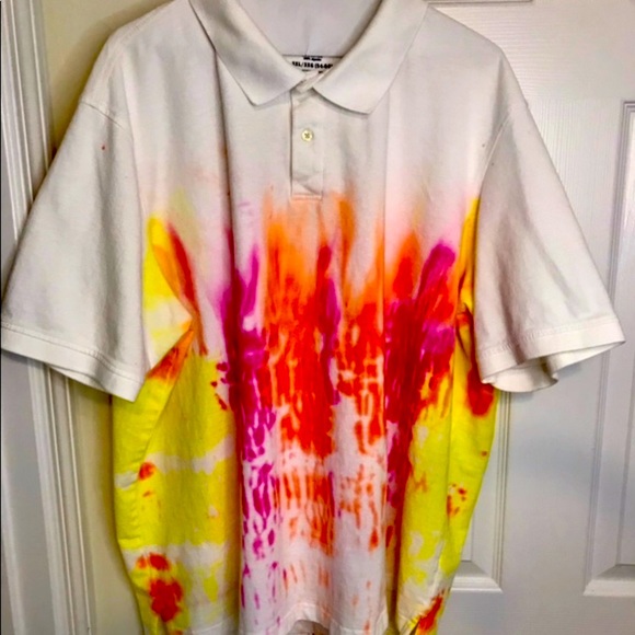 Custom Tie -Dye Polo Shirt - Picture 2 of 7